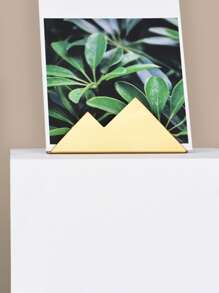 1pc Stainless Steel Business Card Holder - Gold - View 4