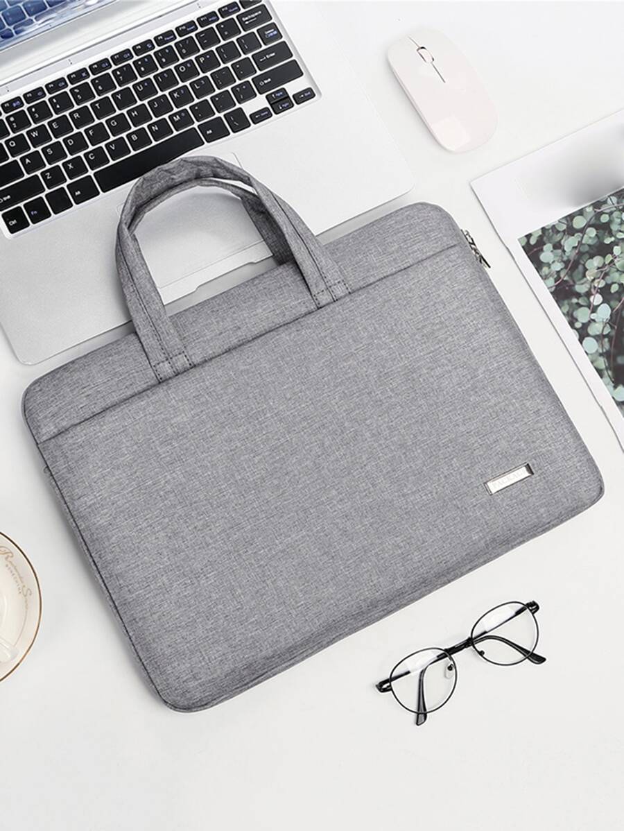 1PC13 "14" 15 "Waterproof Computer Mobile Phone Digital Ipad Multi-Function Large Capacity Portable Storage Bag For Men And Women Daily Commute Convenient Laptop Bag, Laptop Bags,Laptop Briefcases Compatible With Macbook - Grey - View 1