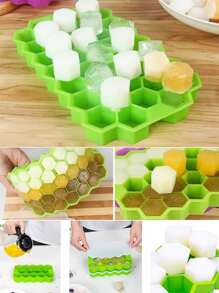 1入組可重複使用矽膠蜂窩紋理形狀DIY矽膠模具 - 紫色 - 查看 4