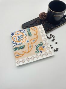 20 cái/bộ Giấy Khăn Ăn Dùng Một Lần, Khăn Ăn Tối Hoa Văn Mandala Cho Bữa Tiệc - Nhiều màu - Xem 2