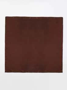 1入固色頭巾女款多用途方形圍巾，頭巾，頭帶，理想裝飾你的造型 - 咖啡棕 - 查看 2