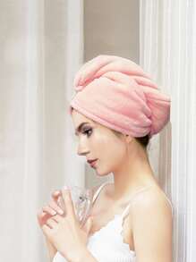 1pc Thickened Absorbent Hair Drying Cap, Quick Dry Towel Wrap, Bathing Hat, Turban For Women
