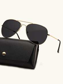 Men's Vintage Ocean Waves Patterned Fashion Glasses - Dark Grey - View 1