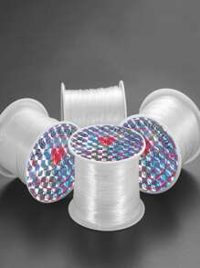 2pcs DIY Plastic Thread,Daily Clear Sewing Thread,Handmade DIY Jewelry Accessories - White - View 1