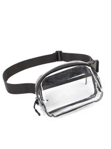 TINYAT Clear Bum Bag For Women, Stadium Approved Clear Belt Bag Waterproof Waist Pack For Concerts, Sports, Travel - Clear - View 6