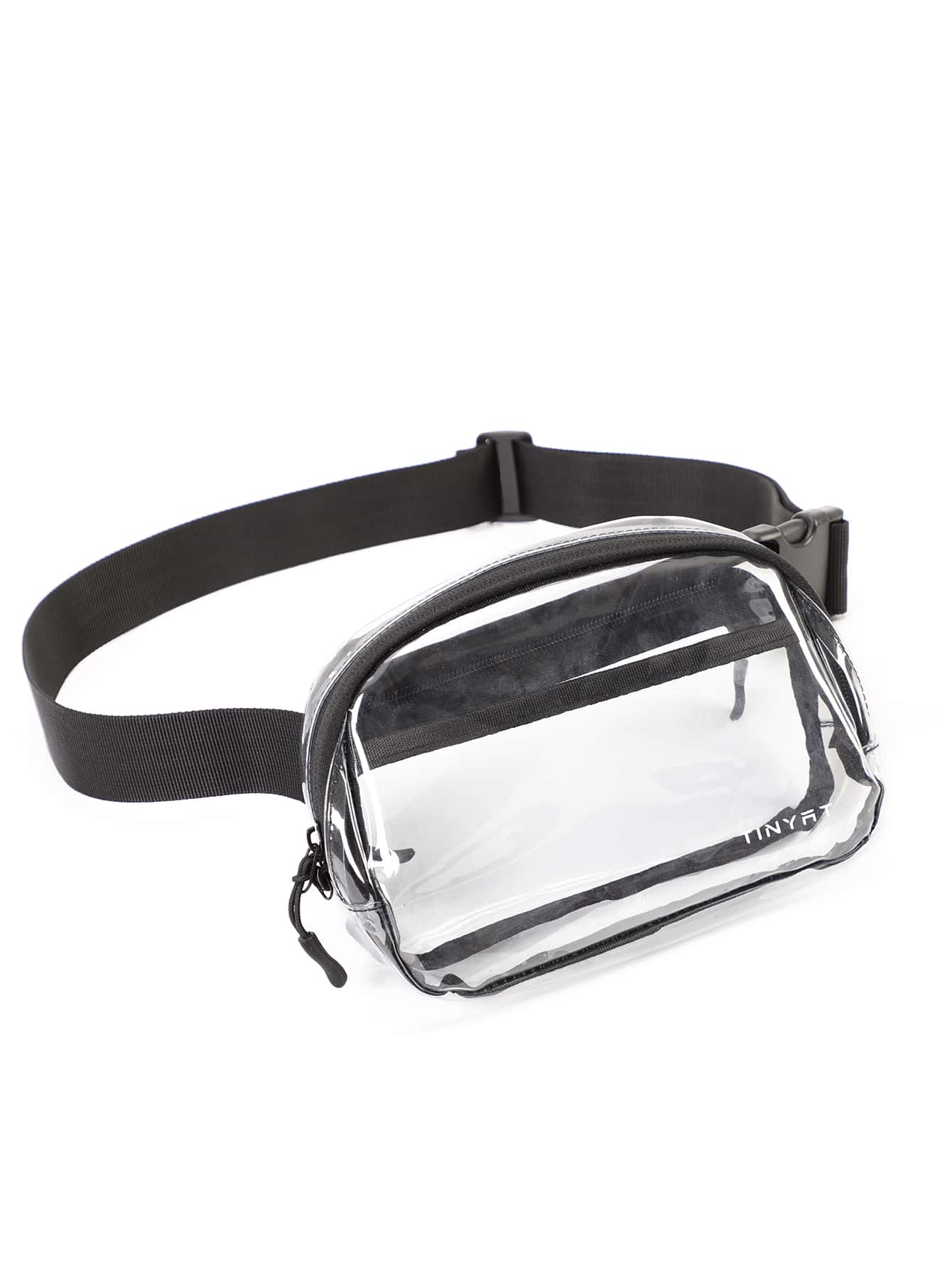 TINYAT 透明腰包適合女士,體育場得到正式認可透明腰帶包防水腰包適用於音樂會,運動,旅行胸包,體育場包 - 無色 - 查看 6