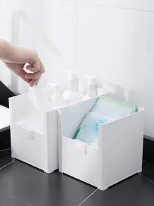 1 pieza de plástico Almacenamiento de cocina blanco cocina Organizador para cocina - Blanco - Ver 5