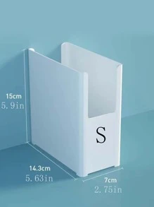 1 pieza de plástico Almacenamiento de cocina blanco cocina Organizador para cocina - Blanco - Ver 7