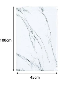 1roll PVC Kitchen Sticker, Modern Marble Pattern Wall Renovation Sticker For Kitchen - Multicolor - View 4