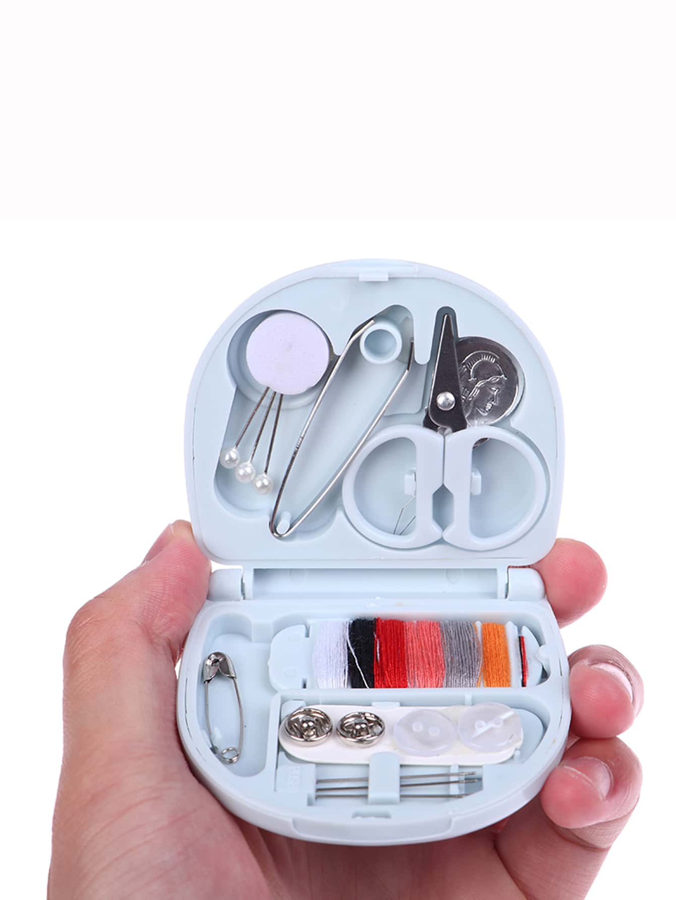 pince 1set Blue Convenient Mini Sewing Kit - Blue - View 1