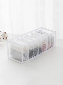 1 hộp đựng đồ lót nhiều ngăn, tủ đựng đồ hình chữ nhật bằng vải không dệt hàng ngày, đồ trang trí tủ quần áo, đồ trang trí mùa thu, đồ trang trí lễ hội, đồ trang trí phòng, đồ trang trí nhà, đồ trang trí mùa thu, đồ trang trí phòng ngủ - trắng - Xem 3