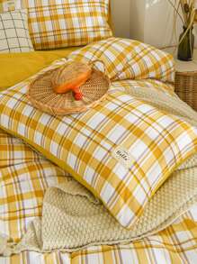 4入組/套格紋圖案被套套裝 - 彩色 - 查看 10