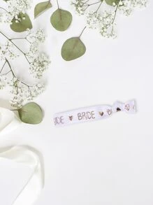 1入組字母圖案派對手鍊