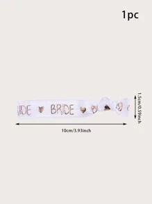 1入組字母圖案派對手鍊