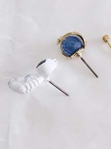 3入組/套宇航員和星球裝飾耳釘 - 彩色 - 查看 4