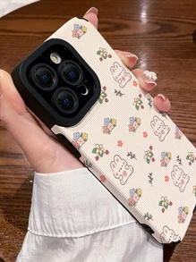 Coque de téléphone portable à motif de lapin dessin animé - Multicolore - Voir 2