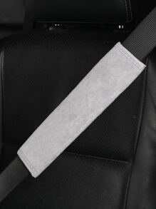1pc Car Seat Belt Pad - Light Grey - View 1