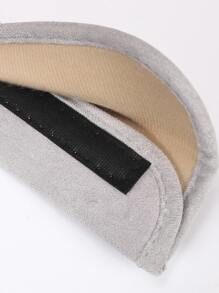 1pc Car Seat Belt Pad - Light Grey - View 3