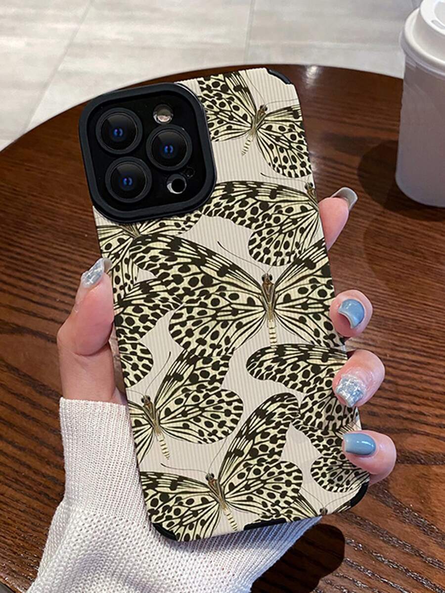 Butterfly Pattern Phone Case - Multicolor - View 1