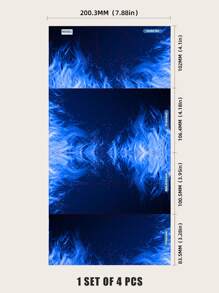 4 hojas Pegatina con estampado compatible con Nintendo Switch OLED - Multicolor - Ver 6