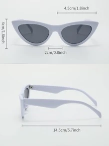3副貓眼和方框太陽鏡 - 灰色 - 查看 6