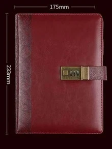 1入組復古活頁本 - 灰色 - 查看 2