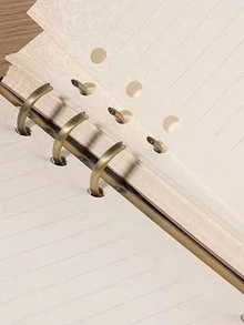 1入組復古活頁本 - 灰色 - 查看 3