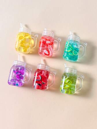 6 st/set Random Plastic Beverage DIY-hänge