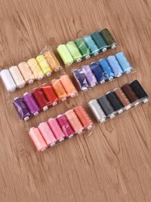6cones Mixed Color Sewing Machine Thread, Polyester Hand Sewing Thread For Clothing - Multicolor - View 6