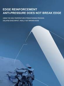 2入組超薄高清鋁箔屏幕保護膜,兼容三星解鎖 - 無色 - 查看 6