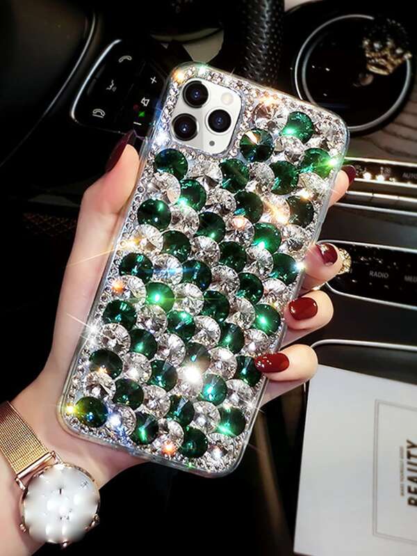 Rhinestone Decor Phone Case