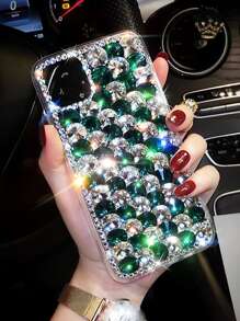 Rhinestone Decor Phone Case