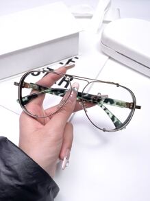 Top Bar Aviator Eyeglasses - Multicolor - View 1