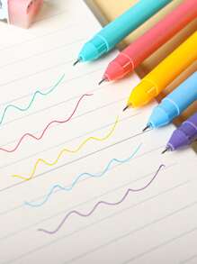 5入組混色中性筆 - 彩色 - 查看 3