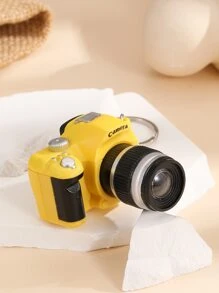 相機墜飾鑰匙圈 - 黃色 - 查看 2