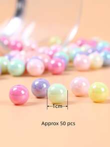 50 piezas/set Accesorio de joya DIY cuenta - Multicolor - Ver 3