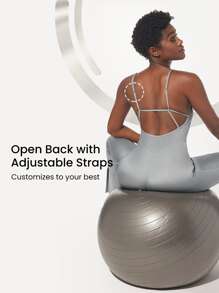 GLOWMODE Pearllift寬腿表演連身褲 - 灰色 - 查看 3