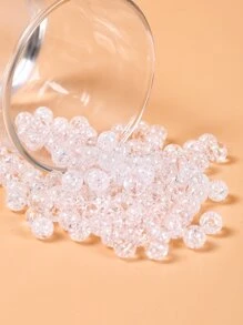 100 piezas/set Accesorio de joya DIY cuenta - Blanco - Ver 2