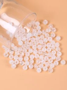 100 piezas/set Accesorio de joya DIY cuenta - Blanco - Ver 4