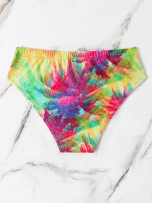 Manfinity Men Tropical Print Swim Brief - Multicolor - View 2