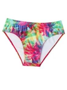 Manfinity Men Tropical Print Swim Brief - Multicolor - View 3