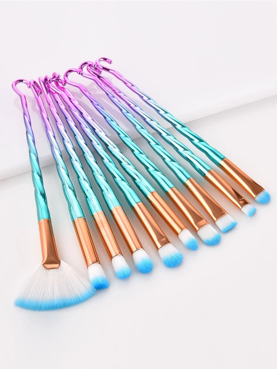 10 piezas Nuevo Juego de Brochas de Maquillaje Profesional, Juego de Brochas, Kit de Brochas de Maquillaje, Juego de Brochas de Maquillaje, Juego de Maquillaje Completo, Juego de Brochas de Maquillaje, Kit de Maquillaje Completo, Juego de Brochas, Juego de Brochas de Maquillaje, Juego de Regalo de Maquillaje - Multicolor - Ver 1