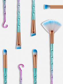 10 piezas Nuevo Juego de Brochas de Maquillaje Profesional, Juego de Brochas, Kit de Brochas de Maquillaje, Juego de Brochas de Maquillaje, Juego de Maquillaje Completo, Juego de Brochas de Maquillaje, Kit de Maquillaje Completo, Juego de Brochas, Juego de Brochas de Maquillaje, Juego de Regalo de Maquillaje - Multicolor - Ver 2