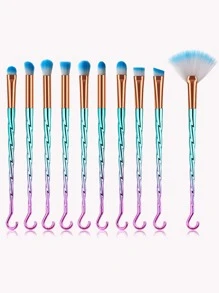 10 piezas Nuevo Juego de Brochas de Maquillaje Profesional, Juego de Brochas, Kit de Brochas de Maquillaje, Juego de Brochas de Maquillaje, Juego de Maquillaje Completo, Juego de Brochas de Maquillaje, Kit de Maquillaje Completo, Juego de Brochas, Juego de Brochas de Maquillaje, Juego de Regalo de Maquillaje - Multicolor - Ver 3