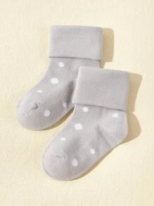 5對/套波卡圓點嬰兒襪子 - 彩色 - 查看 3