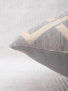 1pc Geometric Pattern Cushion Cover Without Filler, Modern Decorative Pillowcase For Bedroom, All Season - Multicolor - View 2