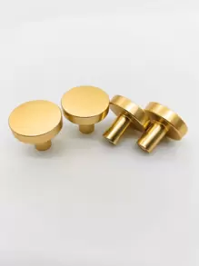 Aluminum Alloy Single Hole Cabinet Wardrobe Drawer Pull Handle - Gold - View 2