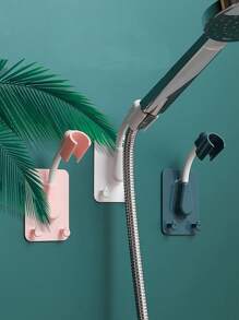 1 soporte de cabezal de ducha de 360 °, soporte de cabezal de ducha autoadhesivo ajustable, montaje en pared con soporte de gancho, SPA, baño Universal - Azul - Ver 6