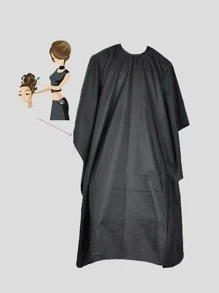 XI GE 1pc Black Apron, Minimalist Polyester Chef Apron For Household - Black - View 4