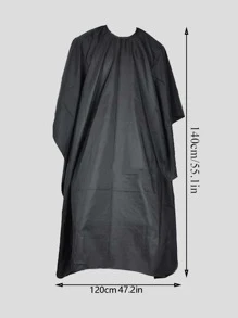 XI GE 1pc Black Apron, Minimalist Polyester Chef Apron For Household - Black - View 6